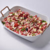 Handmade Beetroot Farpalle with Truffle Porcini Cream and Mushroom Tris